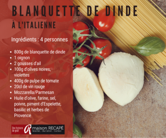 blanquette de dinde à litalienne